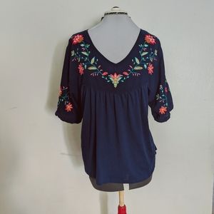 Half sleeve embroidered Shirt